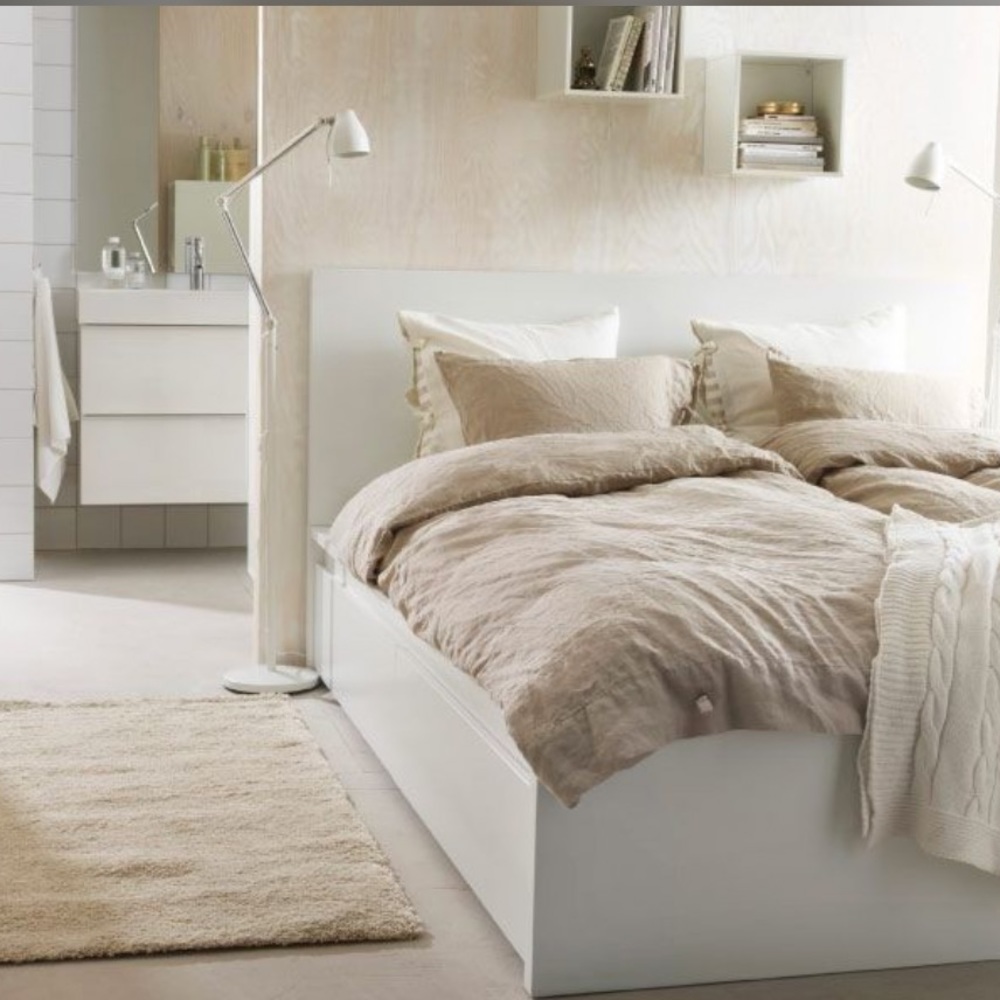 IKEA queen linen duvet cover